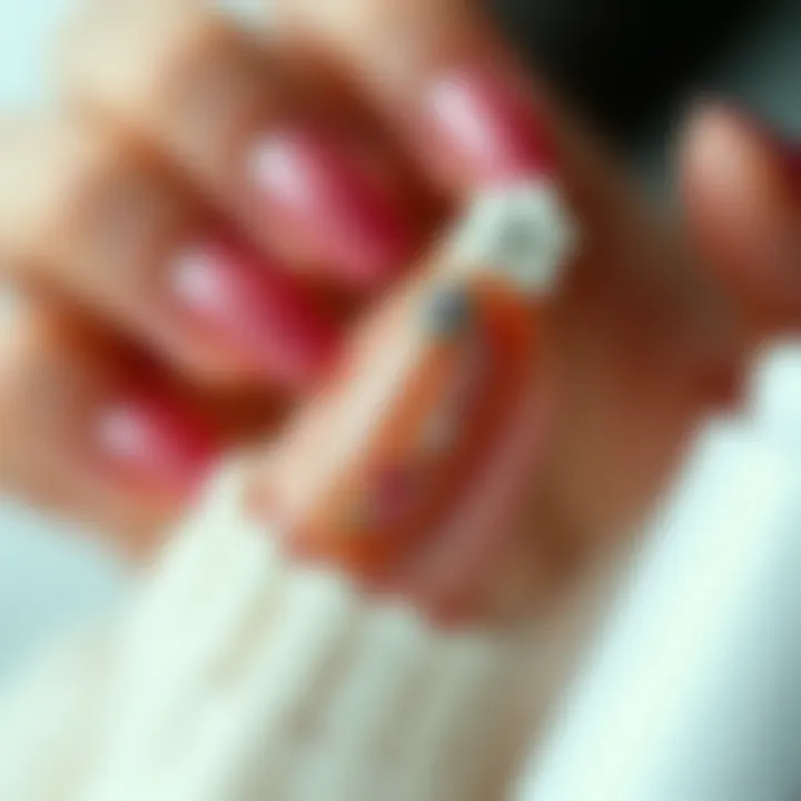 Elegant nail design showcasing advanced techniques