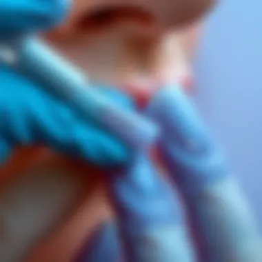 Close-up of gel nail application demonstrating finesse