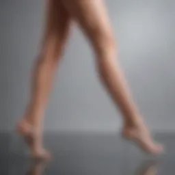 Silky smooth legs showcasing radiant skin