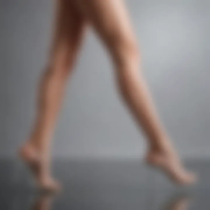 Silky smooth legs showcasing radiant skin