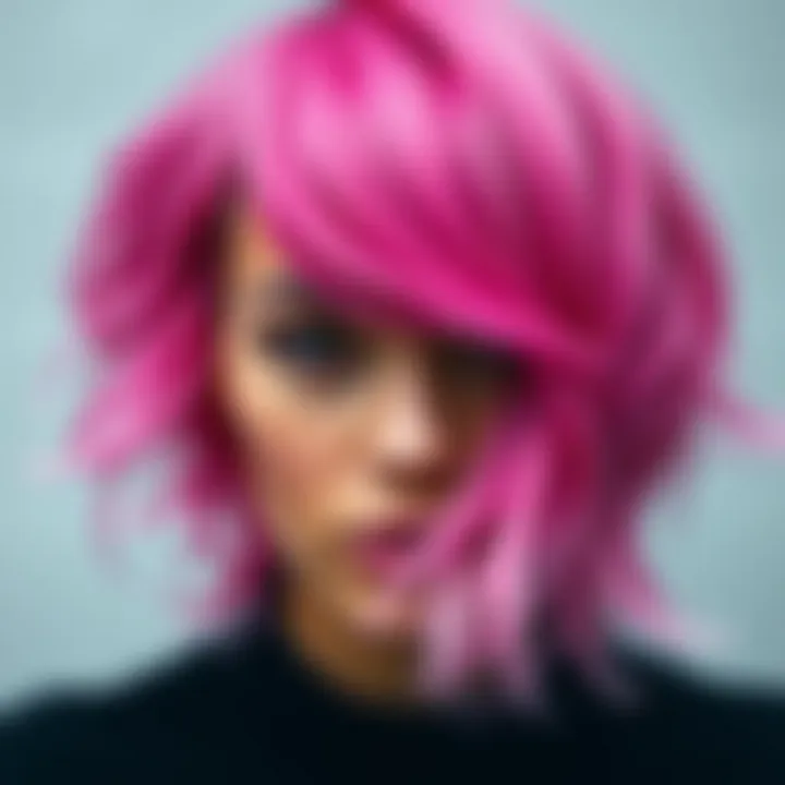 Bold Hair Color Transformation Bold and edgy hair color transformation