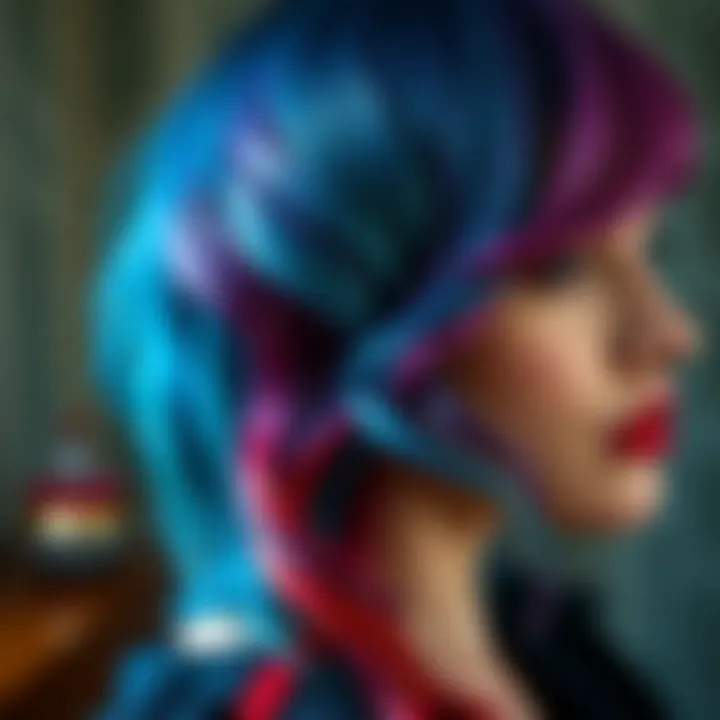 Vibrant Hair Dye Options Colorful hair dye application