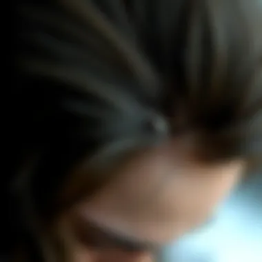 Illustration depicting fungal infection on the scalp