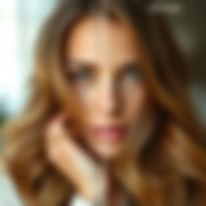 Before and after hair care results