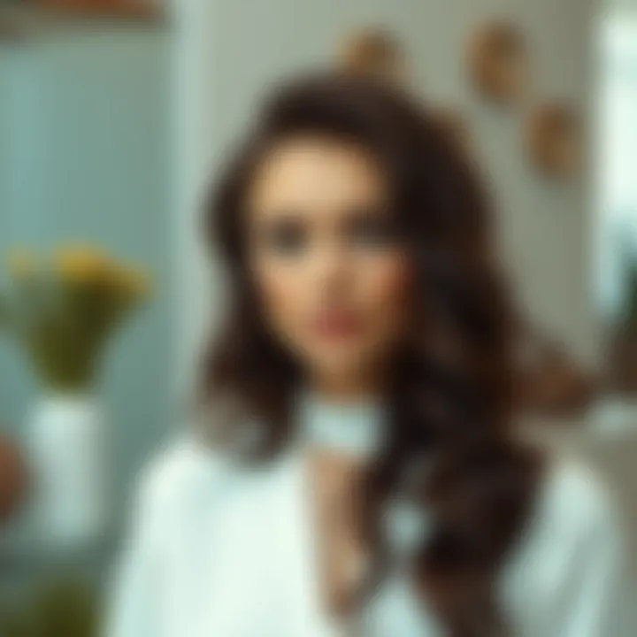 Diverse hair types with corresponding hair treatments