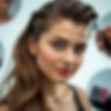 Stunning Hairstyle Result Resulting hairstyle after using a straight razor