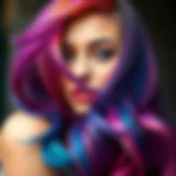 A beautiful spectrum of hair color swatches