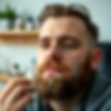 Nutritional factors influencing beard dandruff