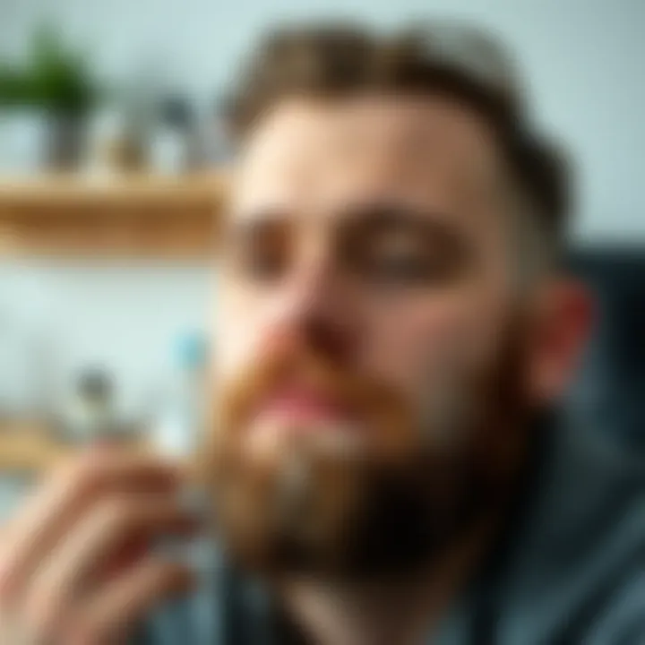 Nutritional factors influencing beard dandruff