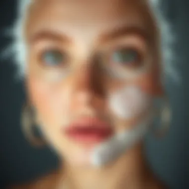 Before and after skincare results with salicylic acid