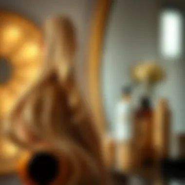 A selection of hair products suitable for blonde hair