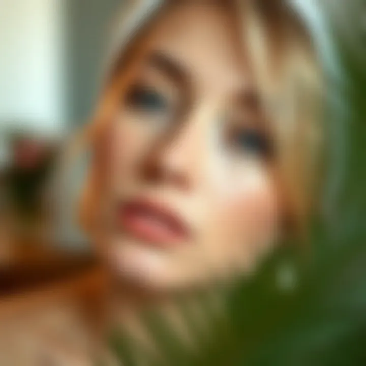 A serene skincare routine for blonde skin