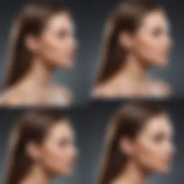 Illustration of hair regrowth stages