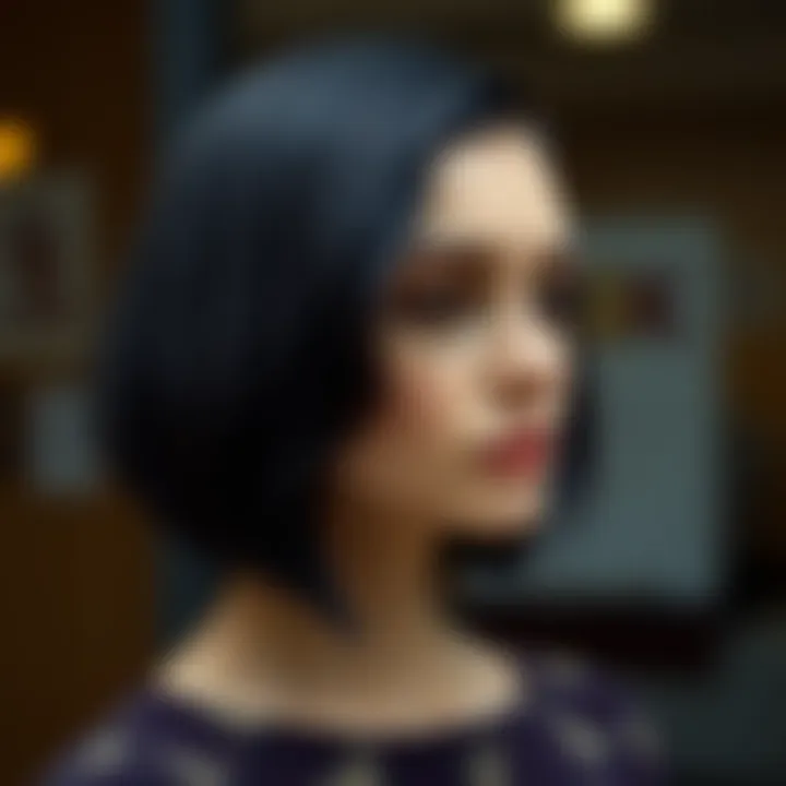 Chic Straight Bob with a Side Part Chic straight bob with a side part