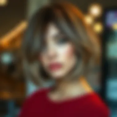 Textured Bob with Highlights for a Modern Look Textured bob with highlights for a modern look
