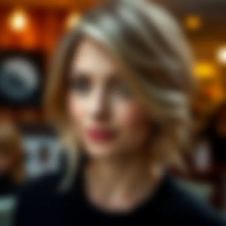 Color palette for short hair highlights