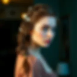 Elegant side braid for short hair