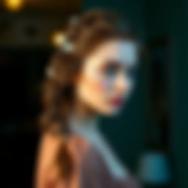 Stylish Side Braid for Short Hairstyles Elegant side braid for short hair