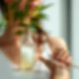 Natural hair treatment using vinegar