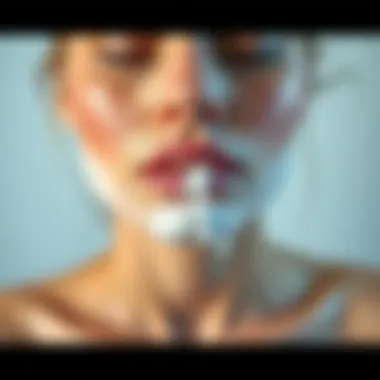 Acne Treatment Options with Baby Powder Illustration of acne treatment options including baby powder