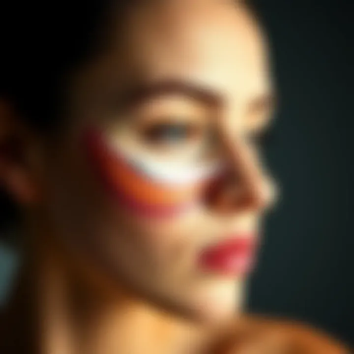 An illustration of skin layers demonstrating how tightening creams penetrate the skin.