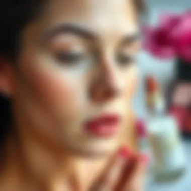 Balancing Skincare and Makeup A skincare routine alongside makeup products.