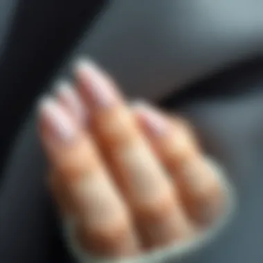 Smooth and polished oval nails