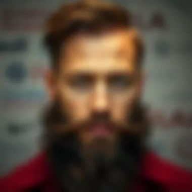 Stylish beard styles showcased