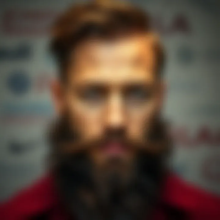 Stylish beard styles showcased