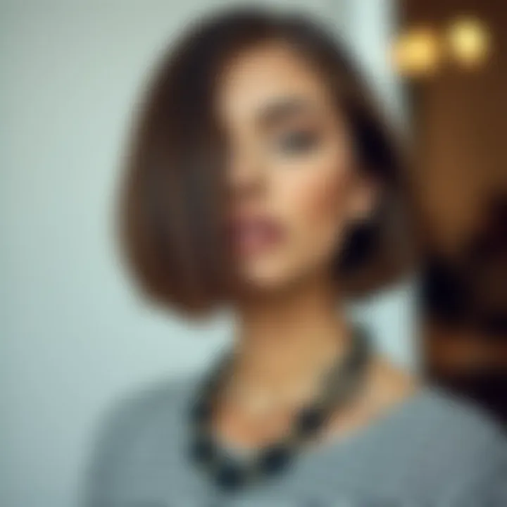 Stylish bob haircut showcasing versatility