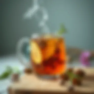 Herbal tea for skin hydration