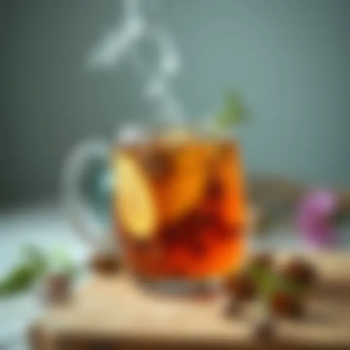 Herbal tea for skin hydration