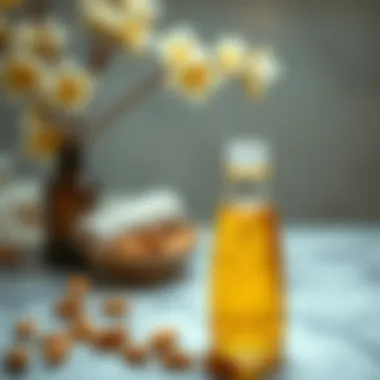 Sweet almond oil application for skin care
