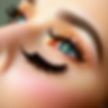 Creative Styles of False Eyelashes Diverse styles of false eyelashes displayed creatively