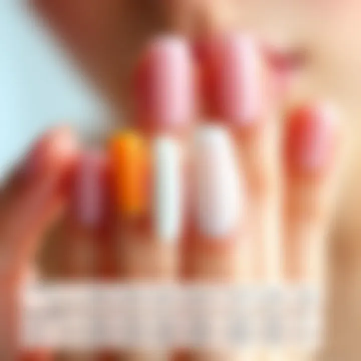 Comparative Efficacy of Nail Adhesives A chart comparing the efficacy of different adhesives for nail tips.