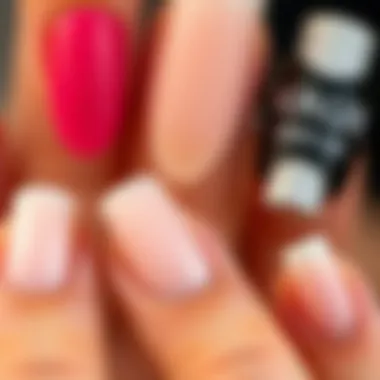 Diverse Types of Artificial Nails Close-up of various types of artificial nails.