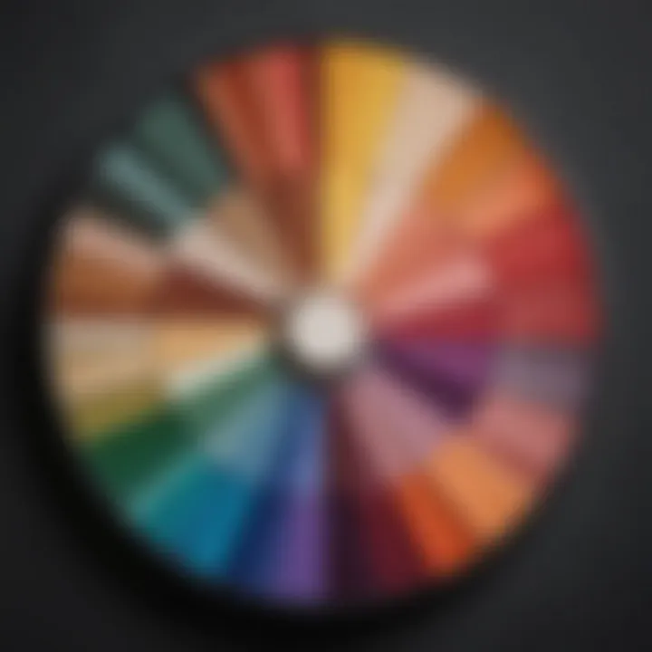 Color wheel for identifying skin tones