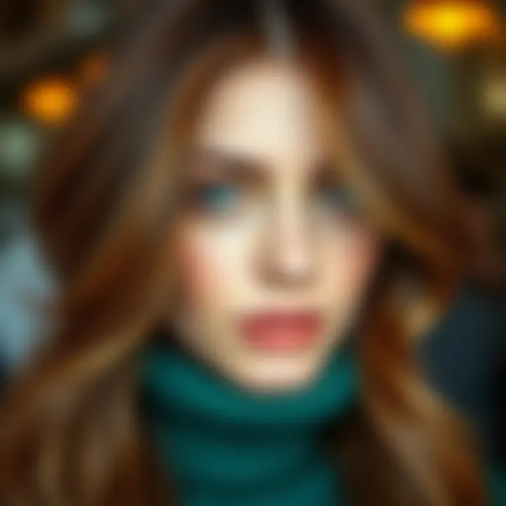 Trendy hair color palette showcasing bronze tones