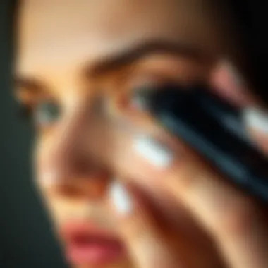 Mastering the Art of Under-Eye Concealer Application Close-up of correct application technique for under-eye concealer