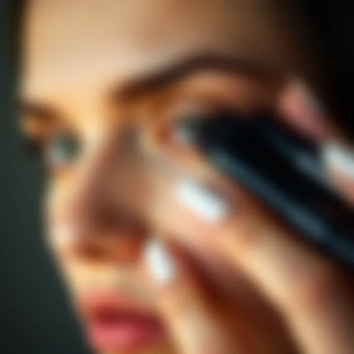 Mastering the Art of Under-Eye Concealer Application Close-up of correct application technique for under-eye concealer