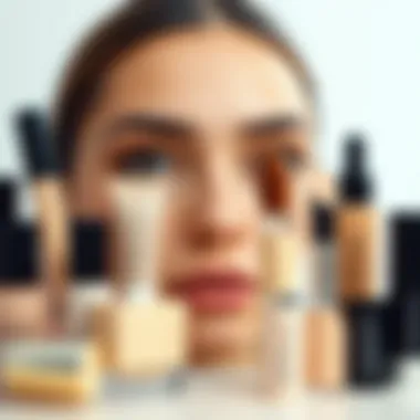 Diverse Concealer Options for Brightening Under Eyes An array of various concealers for under-eye application