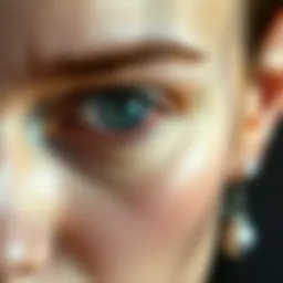 A close-up of youthful skin highlighting under-eye area