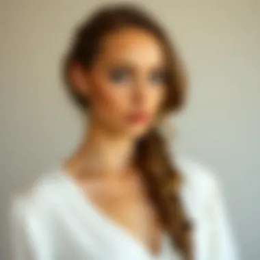 Elegant long braided hairstyle