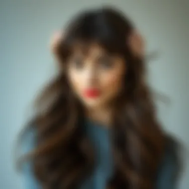 Playful Long Hair with Wispy Bangs Playful long hair with wispy bangs