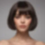 Stylish bob haircut for elongated faces