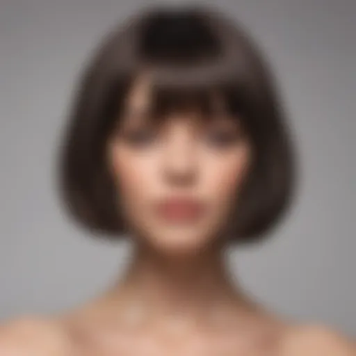 Stylish bob haircut for elongated faces