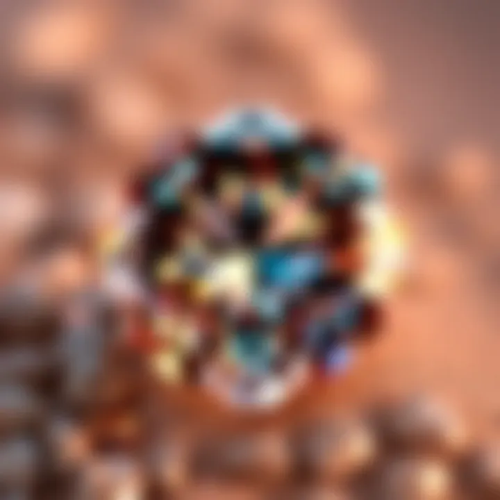 Radiant Gemstone A close-up view of a radiant gemstone showcasing its brilliance and clarity.