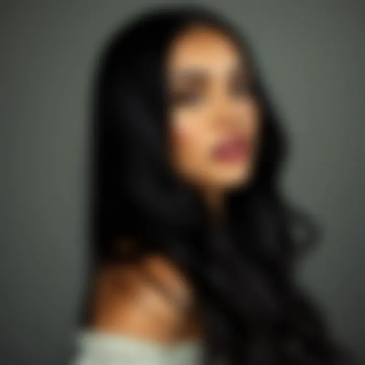 Versatile Styles of Long Black Hair Diverse styles showcasing the versatility of long black hair