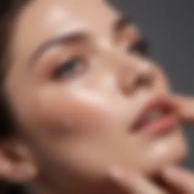 Exploring the Design of Facial Massage Devices Close-up of a facial massage device on a soft surface
