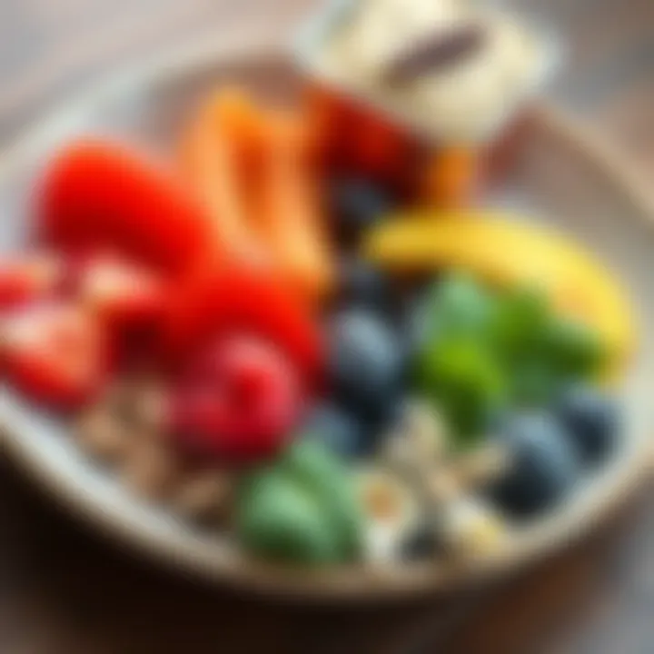 Balanced Nutrition for a Healthy Lifestyle Balanced plate showcasing healthy food choices